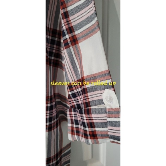 Barbour Bethwin Shirt In Cloud Check White Red Pink Size US 4 New - Picture 4 of 8